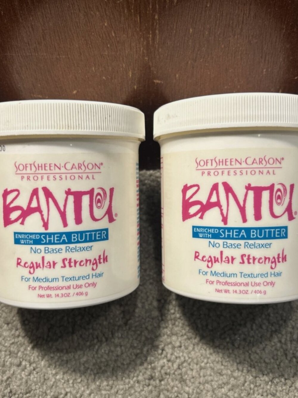 X2 SoftSheen Carson Bantu No Base Relaxer Regular Strength Shea Butter 14.3oz